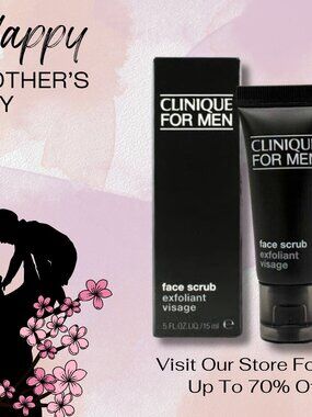 Clinique for Men Face Scrub Exfoliant Visage, 0.5 oz/ 15 ml each